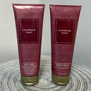 BBW Champagne Toast Hydrating Body Cream Set of 2 NWT